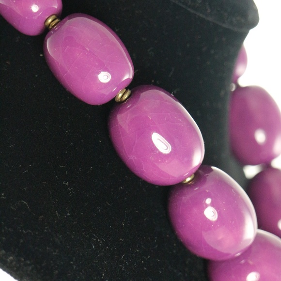 KAZURI Charleston Violet' 18 in Handmade Necklace - Picture 5 of 7